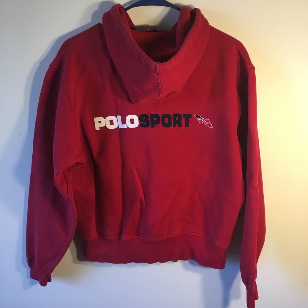 Vintage Polo Sport Zip-Up - Classic Red Unisex